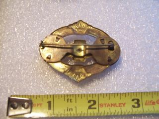 Antique Victorian Double PHOTO Memory PIN BROOCH swivel top rare form 3