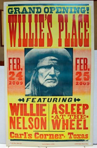Rare Willie Nelson Poster - Willie 