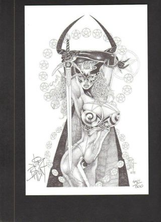 TAROT WITCH OF THE BLACK ROSE 01D,  2nd PRINT,  RARE LITHO EDITION,  NM - (9.  2) 4