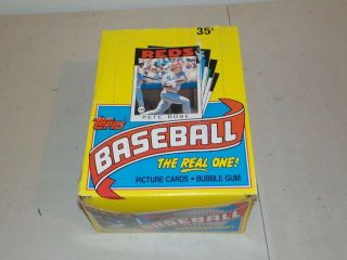1986 Topps Baseball Wax Box W/ 36 Packs Per Box Rare