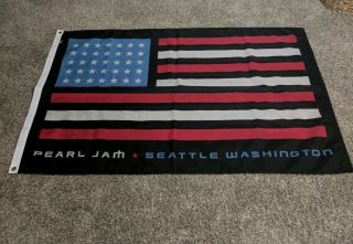 Pearl Jam Usa Cloth Flag Seattle Easy Street Records Vedder Rare