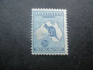 Kangaroo Stamps: 2.  5d Indigo 3rd Watermark - Rare (d142)