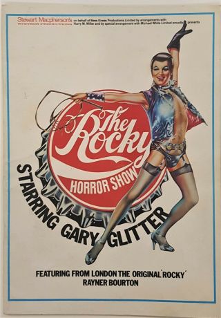 Rare Gary Glitter Rocky Horror Show Zealand 1978 Tour Programme Zero