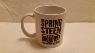 Bruce Springsteen On Broadway Collectible Coffee Mug Walter Kerr Theatre Rare