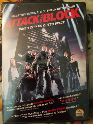 Attack The Block Dvd 2011 Rare Oop - John Boyega (star Wars) - Aliens In Uk