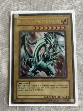 Yugioh Blue - Eyes White Dragon Lob - 001 Ultra Rare