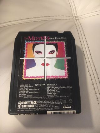 The Motels All Four One 1982 Rare 8 Track Tape