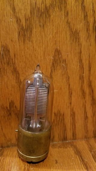 Rare Western Electric VT - 1 Vacuum Tube with brass base and good overall 2