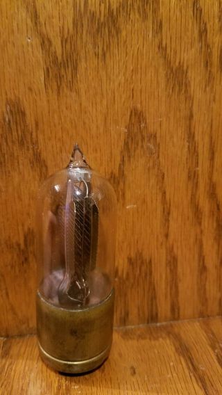 Rare Western Electric VT - 1 Vacuum Tube with brass base and good overall 3