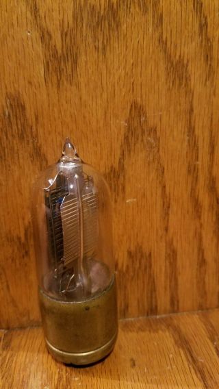 Rare Western Electric VT - 1 Vacuum Tube with brass base and good overall 4