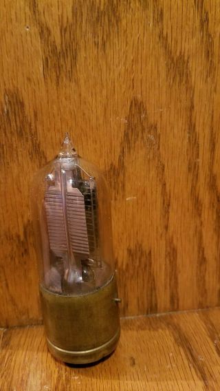 Rare Western Electric VT - 1 Vacuum Tube with brass base and good overall 5