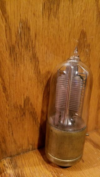 Rare Western Electric VT - 1 Vacuum Tube with brass base and good overall 6