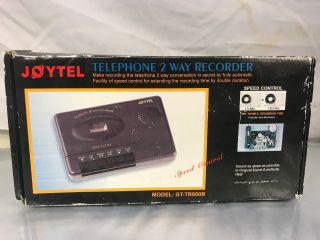 Rare Joytel Gt - Tr600b Telephone 2 Way Recorder Vintage