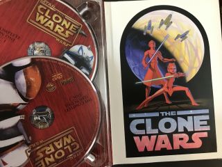Star Wars Clone Wars Season 1 2 3 4 Special Edition Gift Set RARE Movie 5