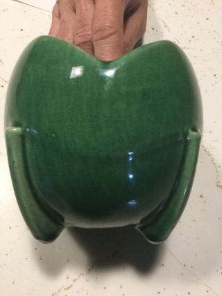 Rare McCoy Green Tulip Planter Or Bowl 3