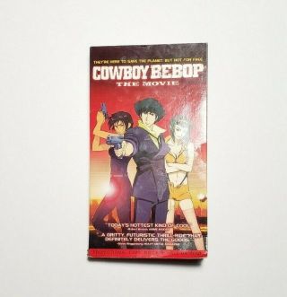 Cowboy Bebop the Movie RARE Promotional Version (VHS,  2003) Anime Adult 2