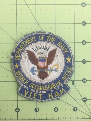 US Navy Patch Vietnamese Made Rare Branch Oceanographic Office Vietnam 4