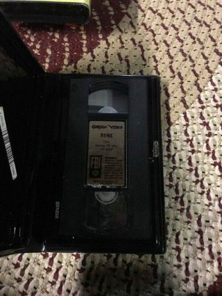 PANIC GORGON VIDEO HORROR SOV SLASHER RARE OOP VHS BIG BOX SLIP 2
