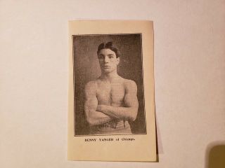 Benny Yanger Chicago Boxing 1903 Police Gazette Supplement Illustration Rare
