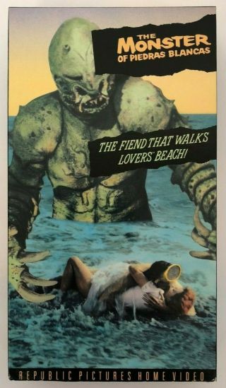 The Monster Of Piedras Blancas Rare & Oop Horror Republic Pictures Vhs
