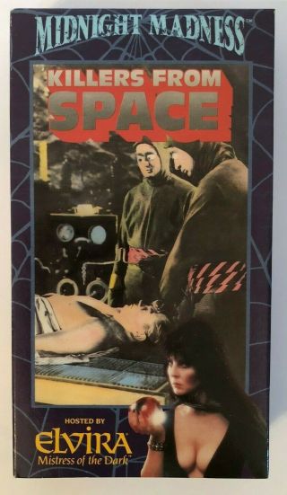 Killers From Space Midnight Madness Hosted By Elvira Rare & Oop Rhino Vhs