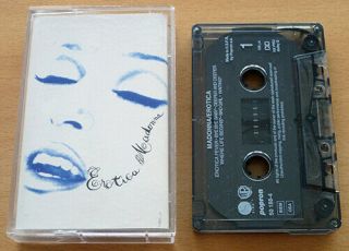 Madonna Erotica Rare Popron Czechoslovakia 1992 Cassette Album (50 189 - 4) (k7)
