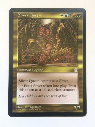 Magic The Gathering Rare Stronghold Sliver Queen Mtg Reserved List Near