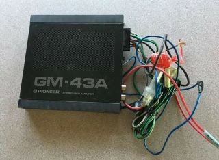 Pioneer Gm - 43a Old School Car Amplifier 30wx2 Rare Amp Gm43a