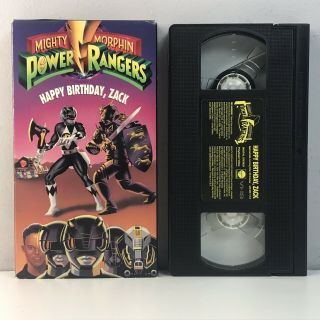 Mighty Morphin Power Rangers Happy Birthday Zack Vhs Video Tape 1993 Rare 4
