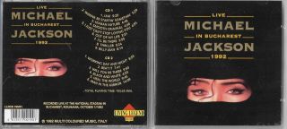 Michael Jackson - Live In Bucharest 1992 - Rare 1992 Italian Double Cd Set