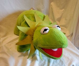 Rare Disney Kermit The Frog Pillow Pet Pal Muppets