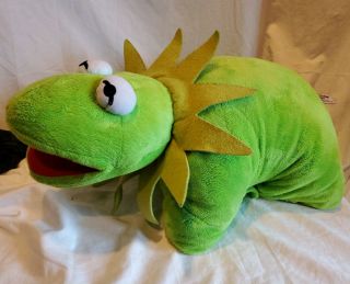 Rare Disney Kermit The Frog Pillow Pet Pal Muppets 2