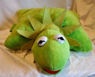 Rare Disney Kermit The Frog Pillow Pet Pal Muppets 4