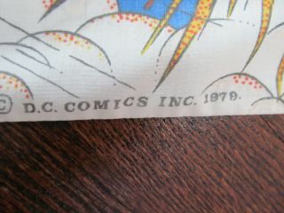 Vintage 1979 DC Comics Superman Pillowcase 1 piece Very Rare Graphic Spinney 4