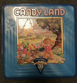 Candy Land 50th Anniversary Limited Edition Tin Box Rare Oop Board Game
