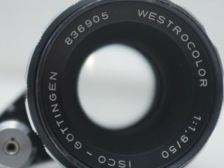 Rare Isco Gottingen Westrocolor Lens 50mm F/1.  9 Exakta Mount: Gc