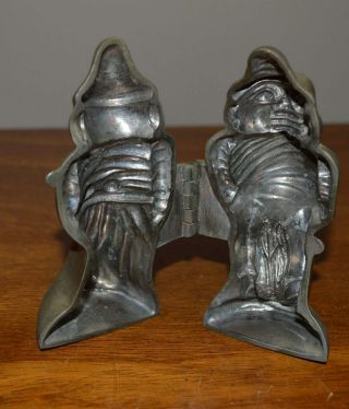 VINTAGE RARE ANTIQUE SCHALL PEWTER PALMER COX FIGURE ICE CREAM MOULD MOLD 389 5