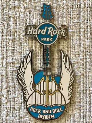 Hard Rock Park Entrance Rock And Roll Heaven Guitar Pin,  Closed Location,  Rare