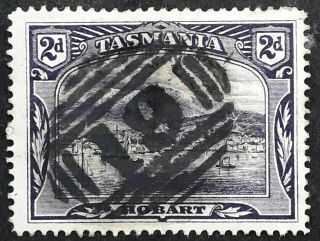 Rare Undated Tasmania Australia 2d Purple Pict Stamp Num Cds 19 - Port Arthur