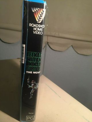Teenage Mutant Ninja Turtles The Movie - VHS - green VHS cassette (rare) 3