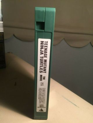 Teenage Mutant Ninja Turtles The Movie - VHS - green VHS cassette (rare) 4
