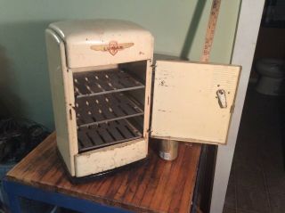 Rare Collectible 1930 ' s or 40 ' s Lumar (Louis Marx) Toy Metal Refrigerator 4