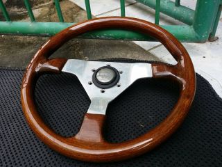 Rare Momo Classic Wood 1991 Steering Wheel Toyota Mazda Bmw Fiat Volvo Benz