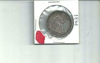 1861 Seated Liberty Half Dollar.  Coin.  Details And Color.  Rare.