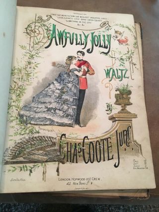 1873 Antique Sheet Music Book London Quadrille Illustrations Awesome Rare 12 Pc 5