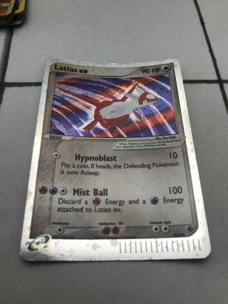 Latias Ex 93/97 Ultra Rare Star Holo Foil Pokemon Card (played)