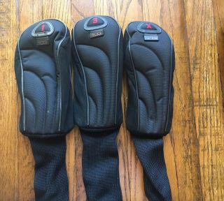 Tumi Golf Head Covers Extremely Rare Set Of 3