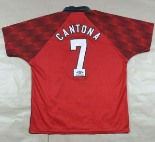 Manchester United 1996 1998 Home Shirt RARE Umbro Classic CANTONA 7 4
