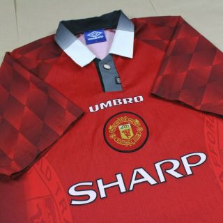 Manchester United 1996 1998 Home Shirt RARE Umbro Classic CANTONA 7 5