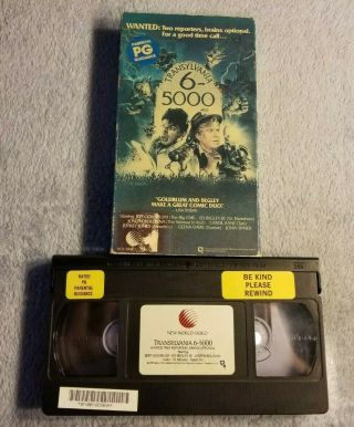 Transylvania 6 - 5000 (1985) - Vhs Movie - Comedy / Horror - Jeff Goldblum - Rare